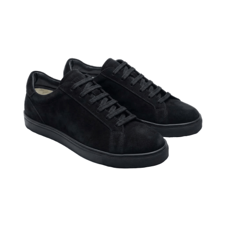 TLB MALLORCA SNEAKERS S3 Beta Velour Negro - czarne zamszowe Sneakersy