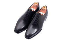 Eleganckie obuwie męskie TLB ARTISTA 108 Boxcalf Negro oxford z podeszwą skórzaną.