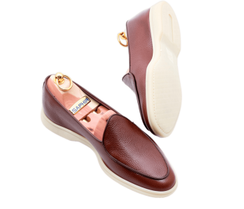 YANKO Belgian Loafers Unlined 5083 Brown - brązowe loafersy męskie