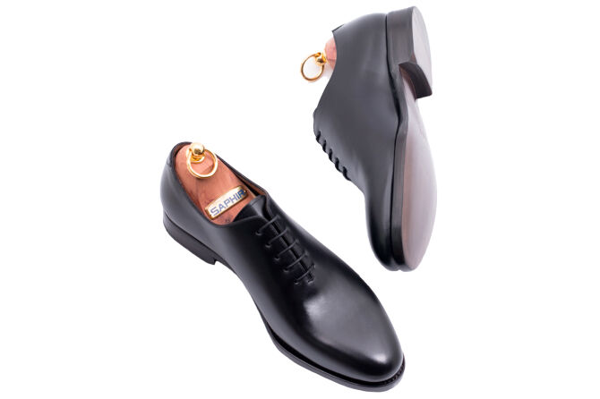 PATINE Oxford Wholecut 77022 G Black - czarne lotniki męskie