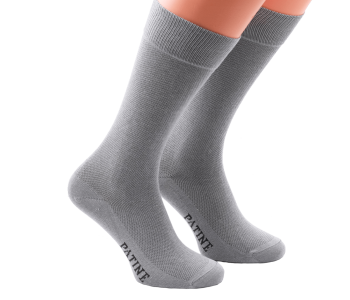 PATINE Socks PAME02 Light Grey / Dark Grey - Skarpety klasyczne