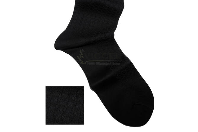 VICCEL Socks Star Textured Black