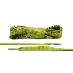 LACE LAB Flat Shoe Laces 8mm Olive - Oliwkowe płaskie sznurowadła do butów