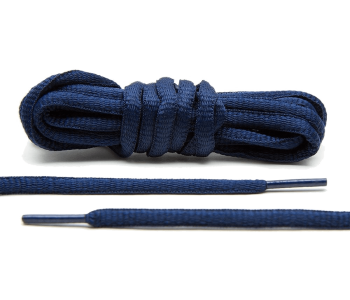 LACE LAB Thin Oval Laces Navy Blue - Granatowe sznurowadła do butów