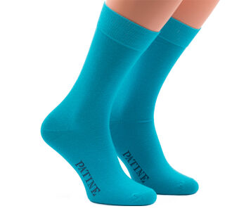 PATINE Socks PA0001-3129 - Eleganckie turkusowe skarpety