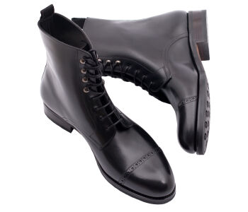 TLB MALLORCA Boots FLOYD 596SH F Black - czarne trzewiki męskie