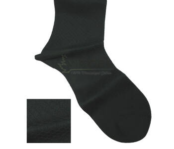 VICCEL / CELCHUK Socks Fish Skin Textured Forest Green - Ciemno zielone skarpety z teksturą