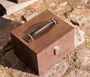 SAPHIR MDOR / LCA Box Groom Ebony - Luksusowa drewniana skrzynka z wyposażeniem do pielęgnacji butów