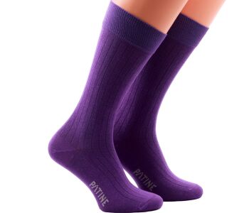 PATINE Socks Shadow PASH49B Violet / Dark Violet - Skarpety klasyczne