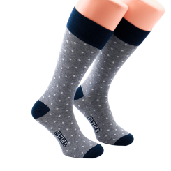 PATINE Socks PAKOD01 Navy Blue / White - Skarpety klasyczne
