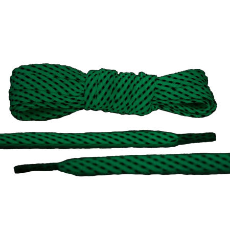 LACE LAB Reflective FLAT 2.0 Laces 9mm Glow in the Dark - Płaskie świecące w ciemności sznurówki do butów