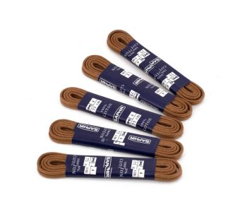 SAPHIR BDC Laces Round Waxed 1.5mm Light Brown - jasno brązowe okrągłe sznurowadła woskowane