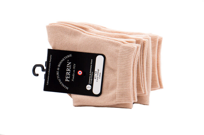 PERRIN Men Socks 310 Sable - Eleganckie skarpety męskie