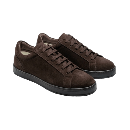 TLB MALLORCA SNEAKERS S3 Beta Velour Marron - ciemnobrązowe zamszowe Sneakersy