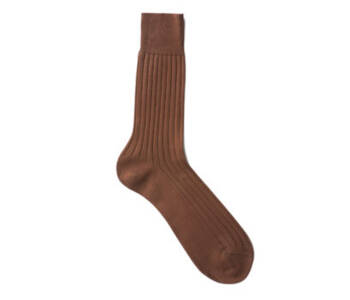 VICCEL / CELCHUK Socks Solid Brown Cotton - Brązowe skarpetki