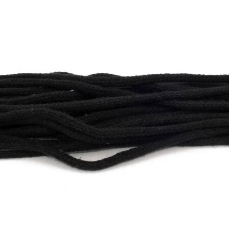 Tarrago Laces Fine Round 2.5mm Black - czarne okrągłe sznurowadła