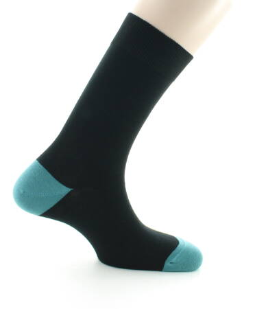 BERTHE M Socks Cotton Noir Epicea - Luksusowe skarpety