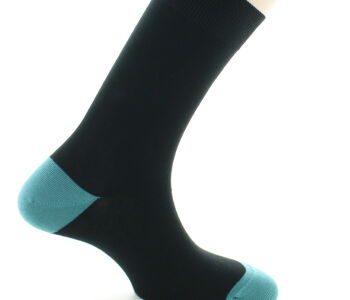 BERTHE M Socks Cotton Noir Epicea - Luksusowe skarpety