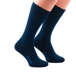 PATINE Socks PAKOA01 Navy Blue / Blue - Skarpety klasyczne