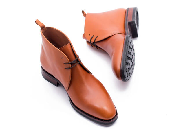 YANKO Chukka Boots 768Y F Light Brown - jasno brązowe trzewiki męskie
