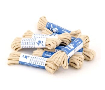 MR Laces Trekking Strong 4mm Creme - kremowe wzmacniane sznurowadła trekkingowe