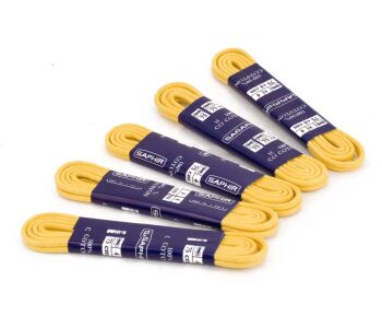 SAPHIR BDC Laces Round Waxed 1.5mm Yellow - żółte okrągłe sznurowadła woskowane