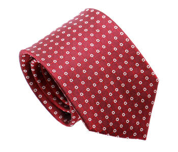 PATINE Tie 24 Rouge Hermes HAND FINISHED - Jedwabny krawat