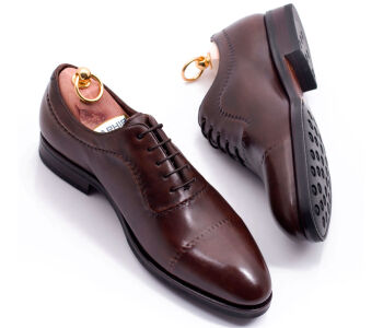 TLB MALLORCA Brogues HUTSON 561S F Brown - brązowe brogsy męskie