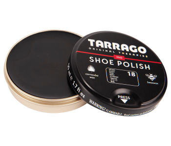 TARRAGO Shoe Polish 50ml black - zestaw