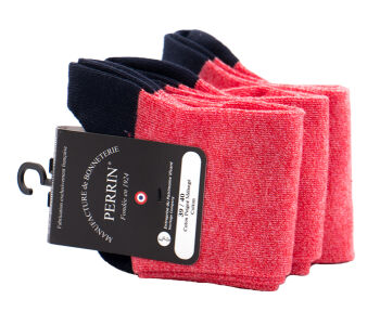 PERRIN Men Socks 332 Rouge - Skarpety męskie