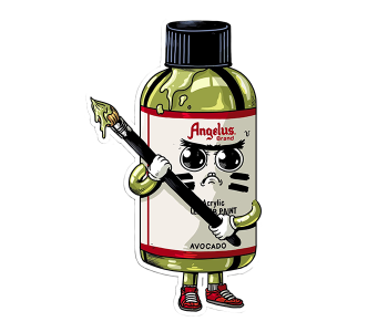 ANGELUS Sticker Avocado Bottle 1szt - Wlepka dla Customizera