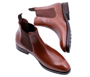 TLB MALLORCA Boots CHELSEA 511S F Brown - brązowe sztyblety męskie
