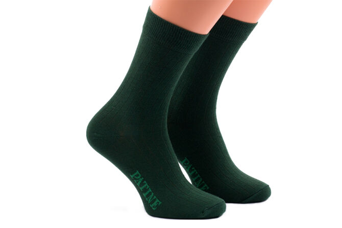 PATINE Socks PASH31 Dark Green - Ciemno zielone skarpety typu SHADOW