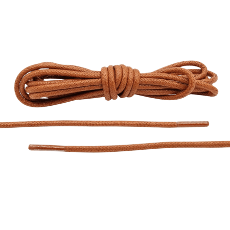 Brązowe okrągłe woskowane sznurowadła ekskluzywne. Sznurówki do customizacji sneakersów - Jordan, Nike, Bred 1, Adidas