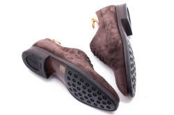 Luksusowe brązowe obuwie dla mężczyzn z klasą. Obuwie szyte metodą goodyear welted.