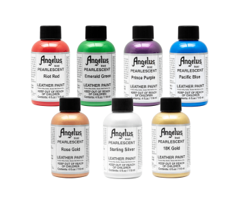 ANGELUS Acrylic Leather Paint Pearlescent 4oz - Perłowe farby akrylowe do rękodzieła i customizacji