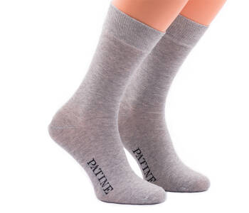 PATINE Socks PA0001-0991 - Eleganckie jasno szare skarpety