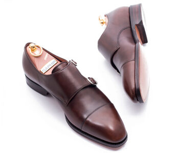 YANKO Double Monks 306 F Brown Moro - brązowe monki męskie