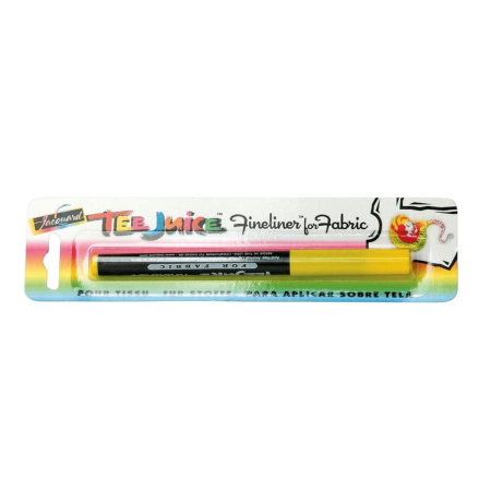 JACQUARD Tee Juice Fabric Art Marker Fine Point 0.08mm YELLOW / Żółty pisak do jeansu, tkanin, skór, drewna, gliny, papieru