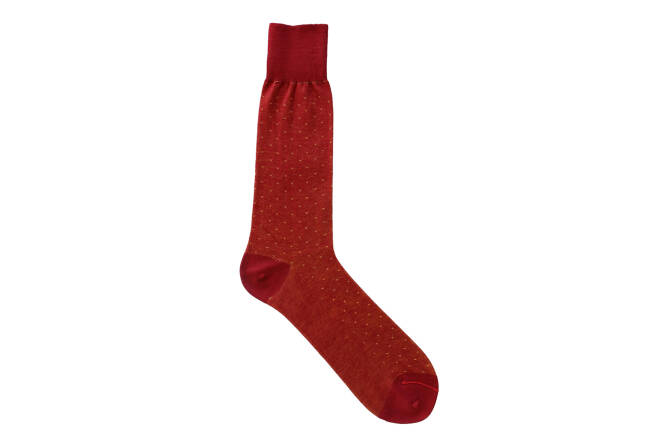 VICCEL / CELCHUK Socks Pindot Red / Yellow - Czerwone skarpety w żółte kropki