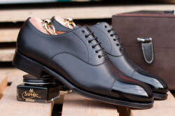 Czarne eleganckie stylowe czarne buty klasyczne Yanko boxcalf negro 14055 typu oxford. Buty eleganckie, stylowe, formalne, okolicznościowe, biurowe, ślubne. 