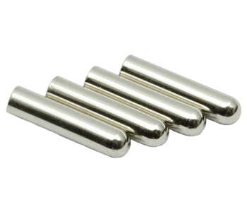 LACE LAB Bullet metal aglets silver set - Srebrne końcówki do sznurowadeł