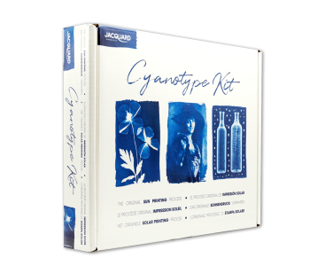 JACQUARD Cyanotype Kit / Zestaw do drukowania słońcem na tkaninach i papierze - cyjanotypia
