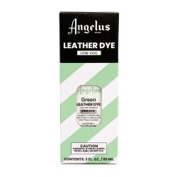 Bezpieczne zielone farby do skór o niskiej zawartości LZO - ANGELUS LOW VOC Leather Dye 3oz #050 Green