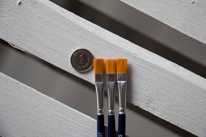 ELCO Brush Flat Golden Nylon 10 - Pędzelek do farb i barwników