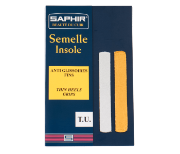 SAPHIR BDC Insoles Heel Grips 1.2cm - Cienkie zamszowe samoprzylepne zapiętki do butów