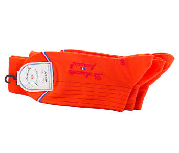 LCF Men Socks PIGALLE Orange  - Pomarańczowe luksusowe skarpety