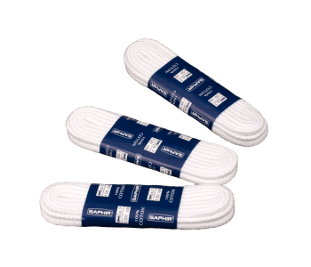 SAPHIR BDC Laces Cord 3mm White - białe okrągłe sznurowadła