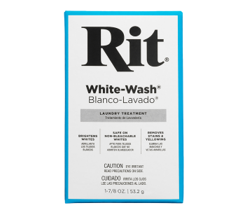 RIT White Wash Powder 1.875oz - Bezchlorowy wybielacz, rozjaśniacz i odplamiacz do białych tkanin
