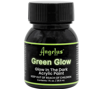 ANGELUS Glow In The Dark Green 1oz - Świecąca farba akrylowa do customizacji butów, ubrań i akcesoriów